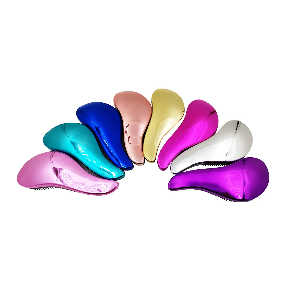 Wholesale Metal color hair bread combs for girls Styling Hair Comb Hairbrush Tangle Detangling For Salon Styling Women Hair