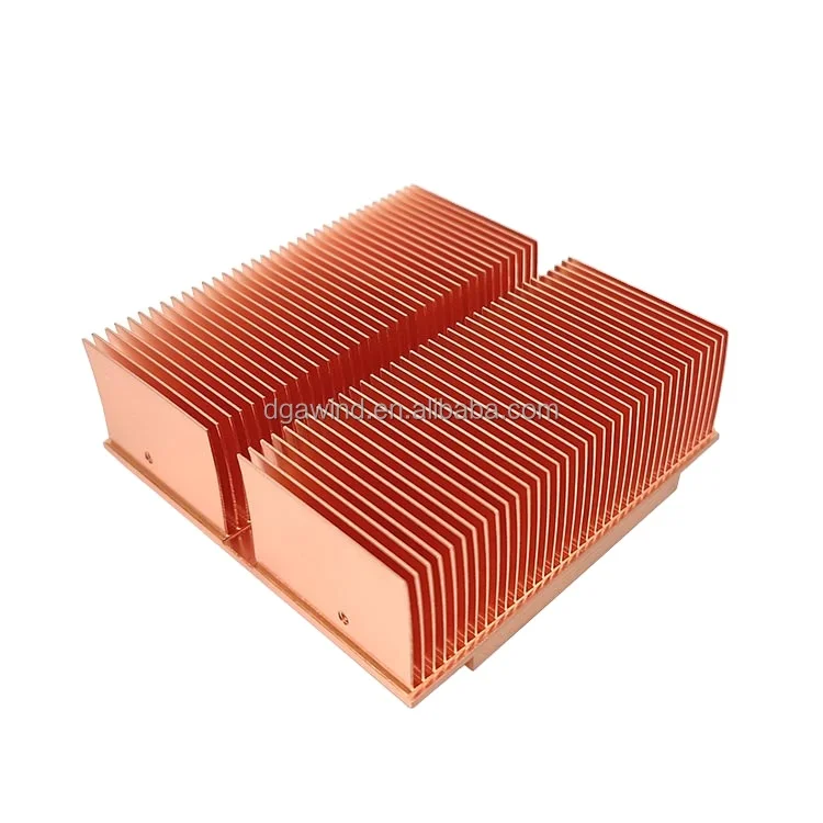 Copper pin fin heatsink brass 40*40 60x40 heat sink with cooper push pin for cpu cooler
