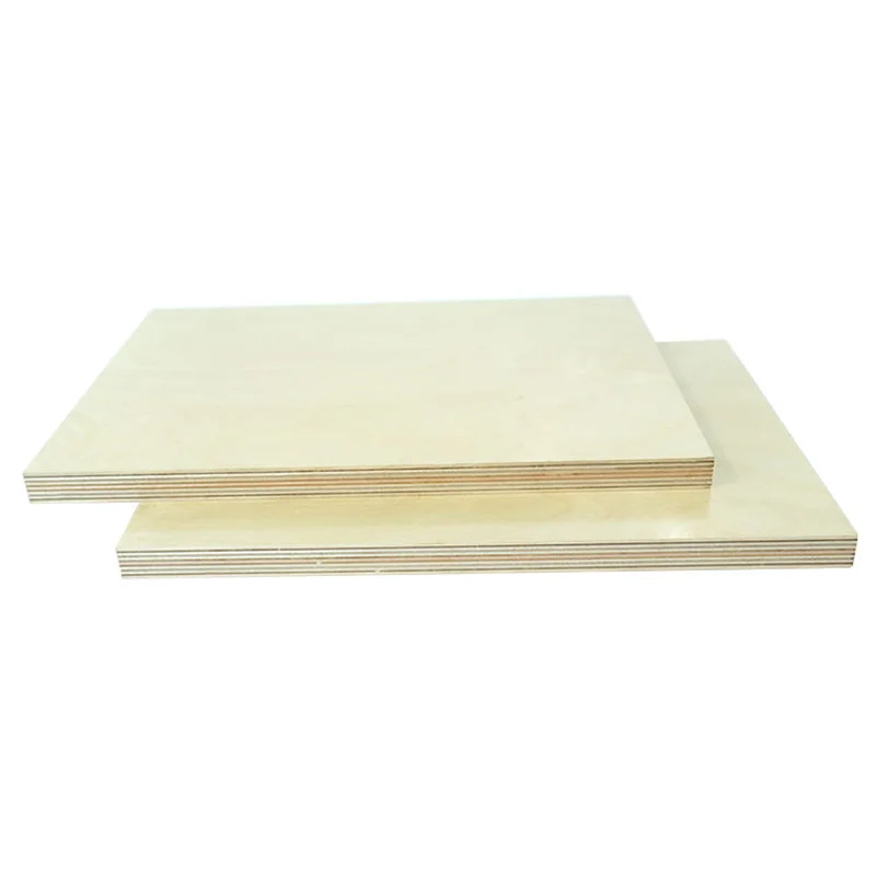 Thin sheets 1/8 size 3mm 4mm 5mm 6mm factory laser cut basswood plywood eucalyptus plywood