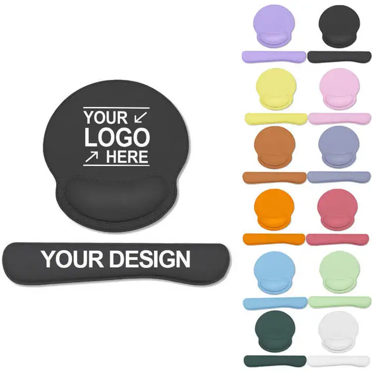 Wholesale Custom Design Mouse Pad With Promotion Logo Sublimation Blank Desk Neoprene Rubber Printing Logo Wrist Rest Mousepad