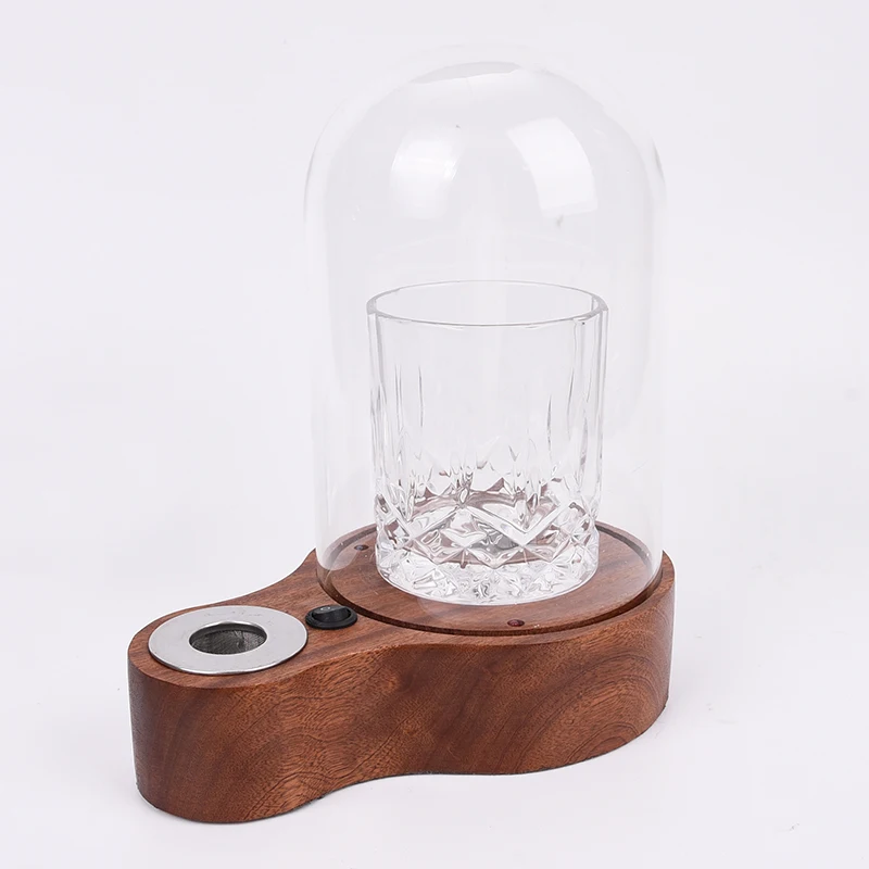 New Whiskey Smoker Kit for Home Bar All in One Smoky Glass Cover Set Bourbon Crafts Drink Smoke