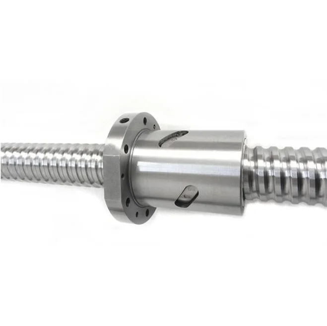 DFU2005 High Precision C5 Grinding Thread 500mm Length Double Ball Nut Linear Motion Guide Ball Screw For CNC Machine Tool