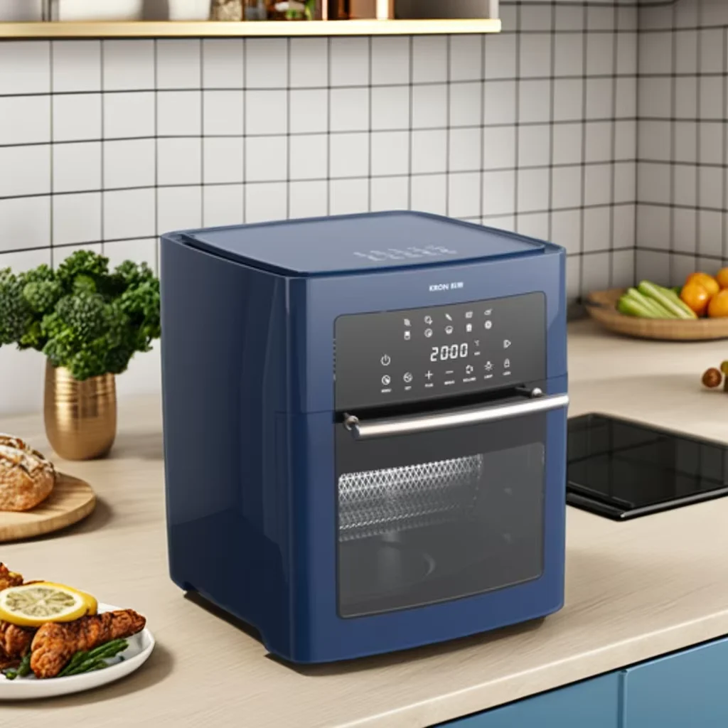 10-in-1 Healthy Hot Oilless Cooker Nonstick Air Fryer Oven with Digital Touch Screen for Household Use