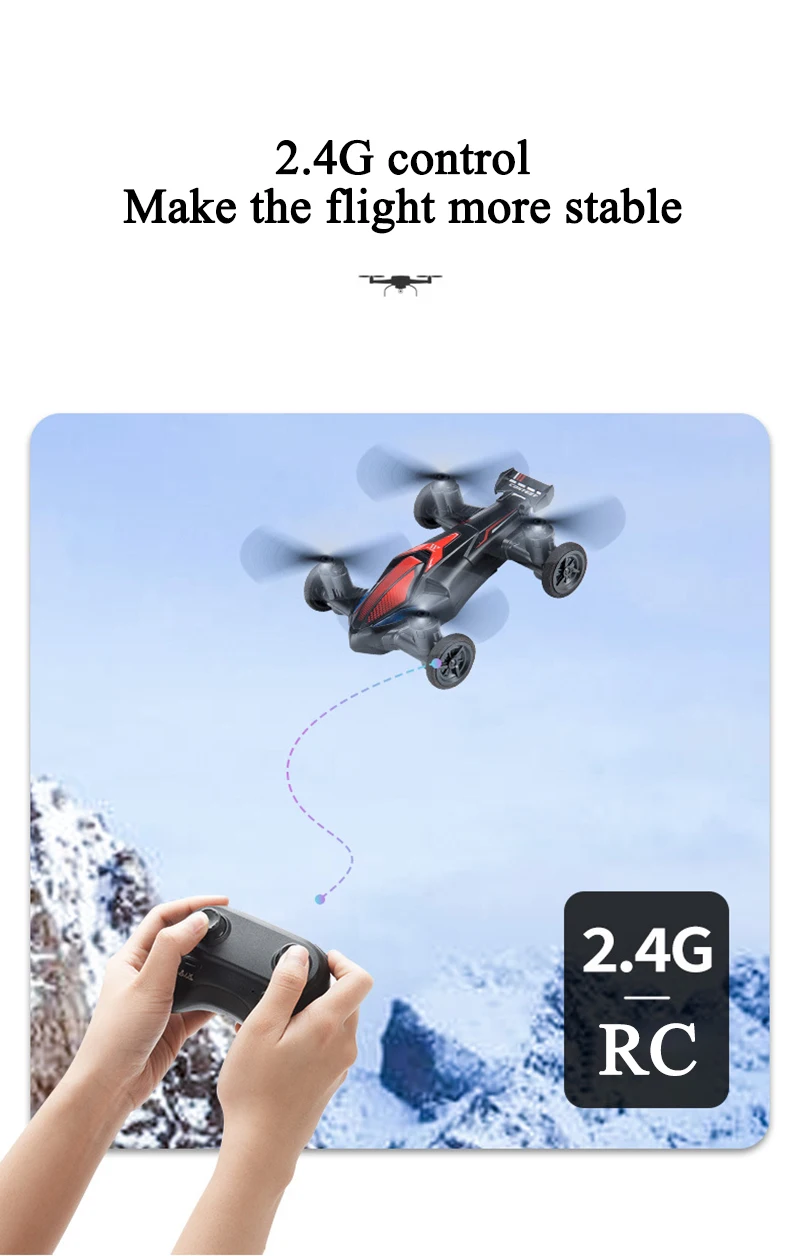 2.4G quadcopter tumbling light unmanned aerial vehicle toy mini one button takeoff quadcopter drone