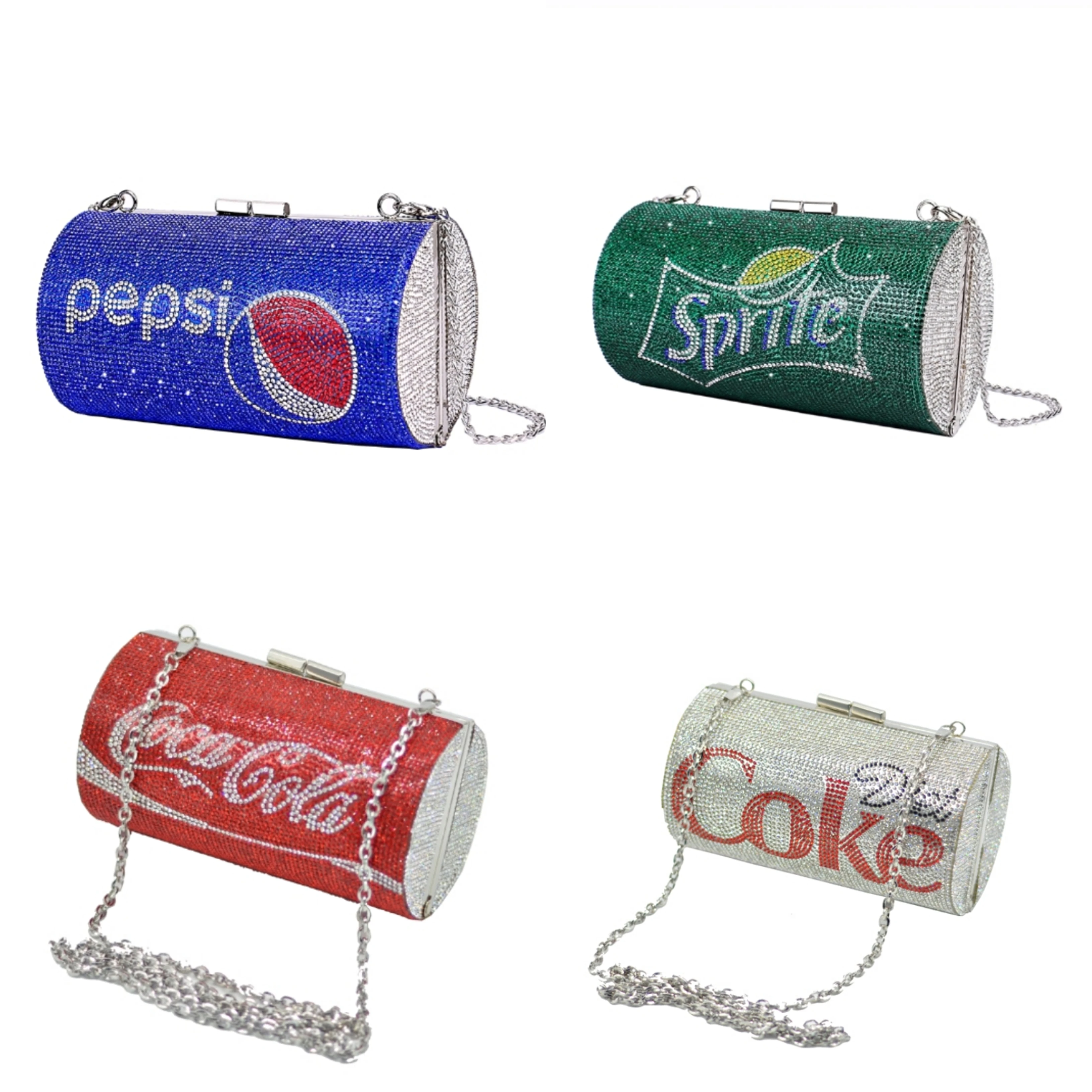 Fashion Diamond Sparkly Round Clutch Money Pouch Crystal Bling Evening Handbags Party Bag Rhinestone Money Purse For Women