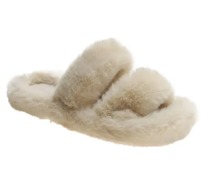 2021 г. модные пушистые зимние теплые плюшевые женские домашние тапочки Flauschige hausпотанки