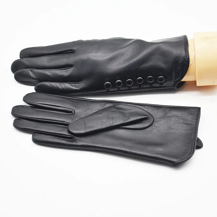 High Quality women Genuine Sheepskin leather gloves