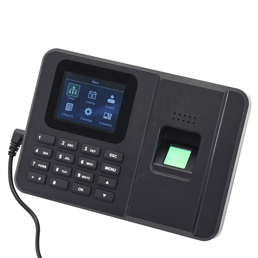 Fingerprint Recognition Time Attendance machine 2.4 inches System access Control with Audio Output