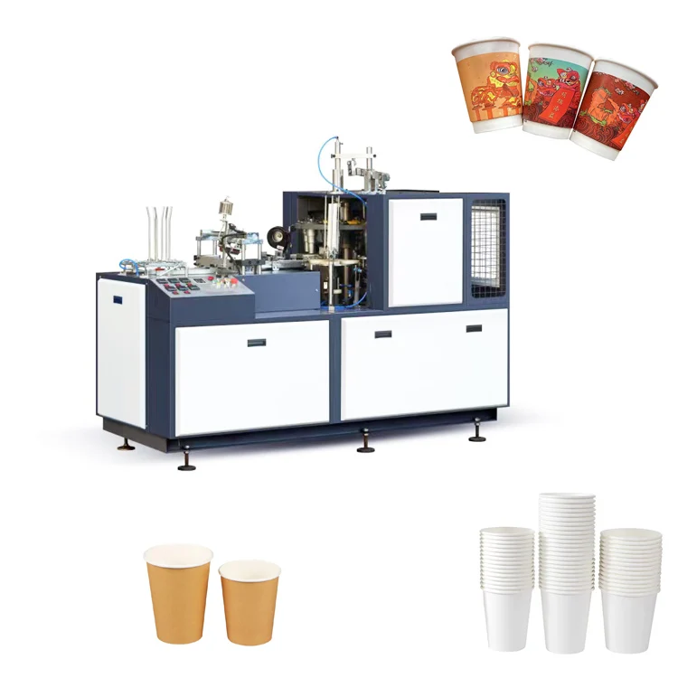 Single Sided PE Coated Fully Automatic Disposable Tea Paper Coffee Carton Cup Making Forming Machine