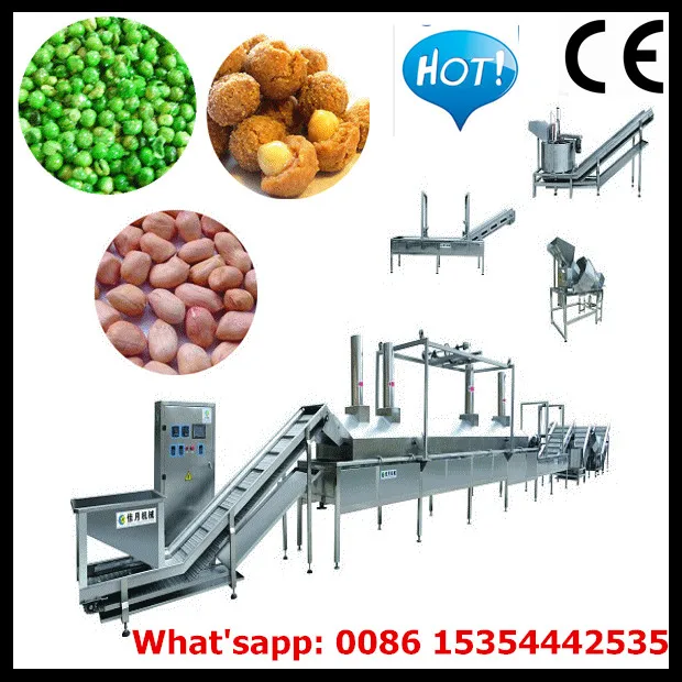 
1000KG Continuous Belt Oil Frying Machine For Peanuts Cashew Nuts Almonds 