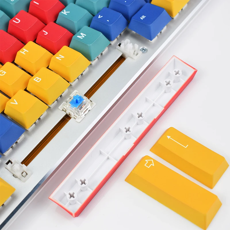 123 keys Panel Keycaps Colorful PBT Cherry Profile Dye Sublimation Keycap for Gateron Kailh Cherry MX Switch Keyboard