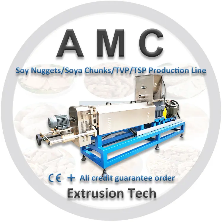 Americhi bean meat machine + texture soy protein machinery + high quality vegan meat making extruder machine