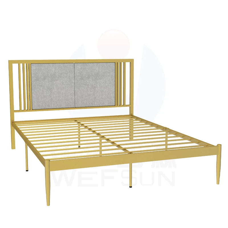 2021 Hot Sale Modern Furniture Metal Iron Bed Frame bedroom high quality 1.8m Stainless Steel Metal Bed Base