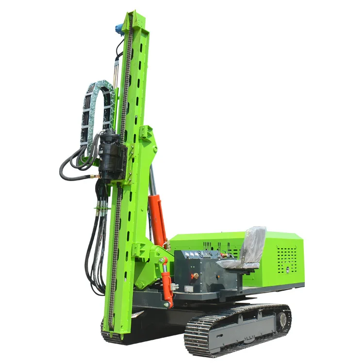 gasoline post driver ground screw machine pile driver construction machinery drilling equipment