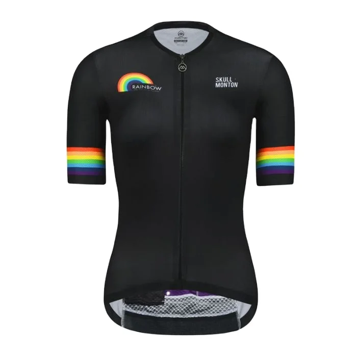 Breathable Summer Short Sleeve Cycling Jersey Womens Black Wholesale Custom Cycling Clothing Bike Shirts Manufacturer