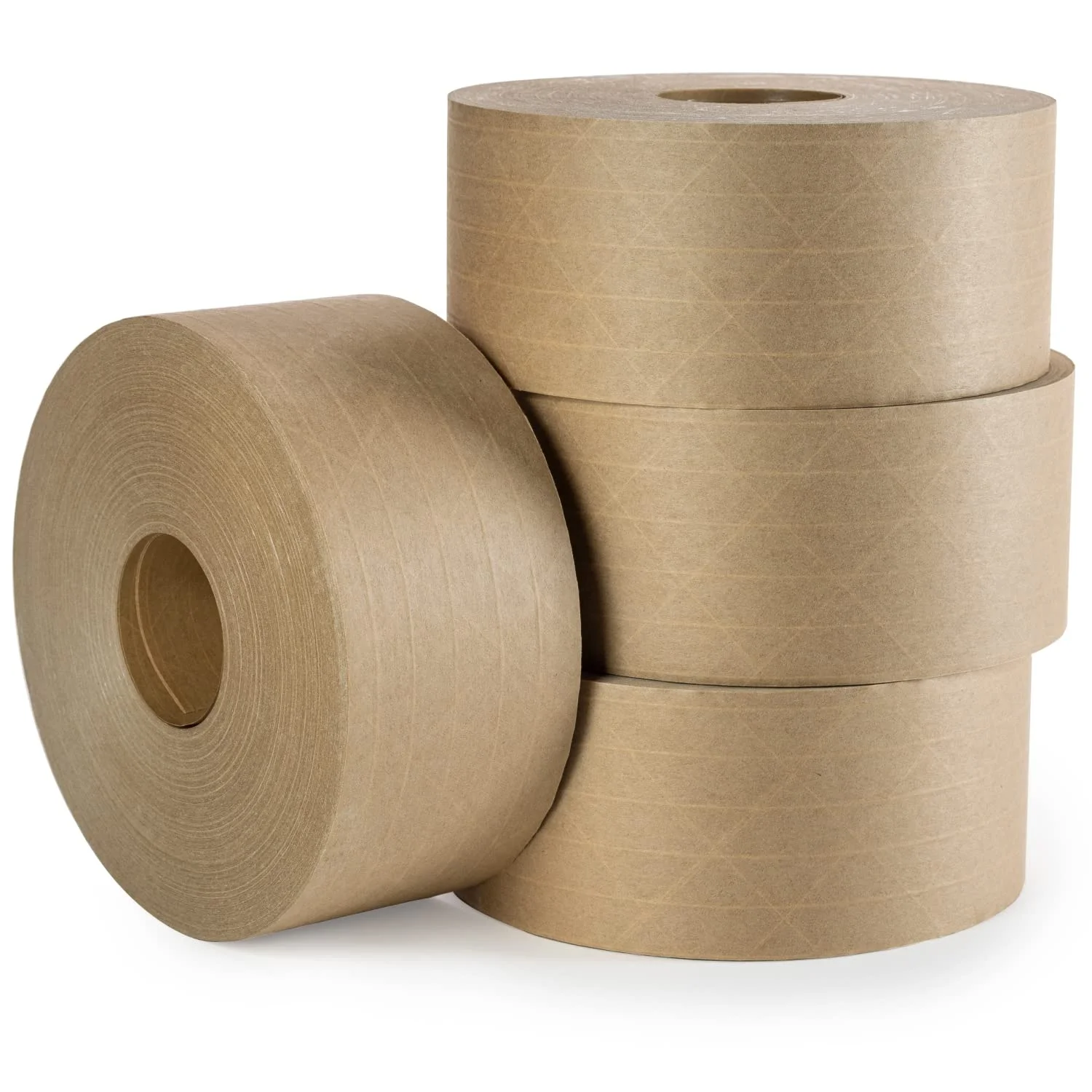 Carton Brown Writable Kraft Gummed Packaging Sealing Tapes Shipping Binding Book Reinforced Kraft Paper Tape