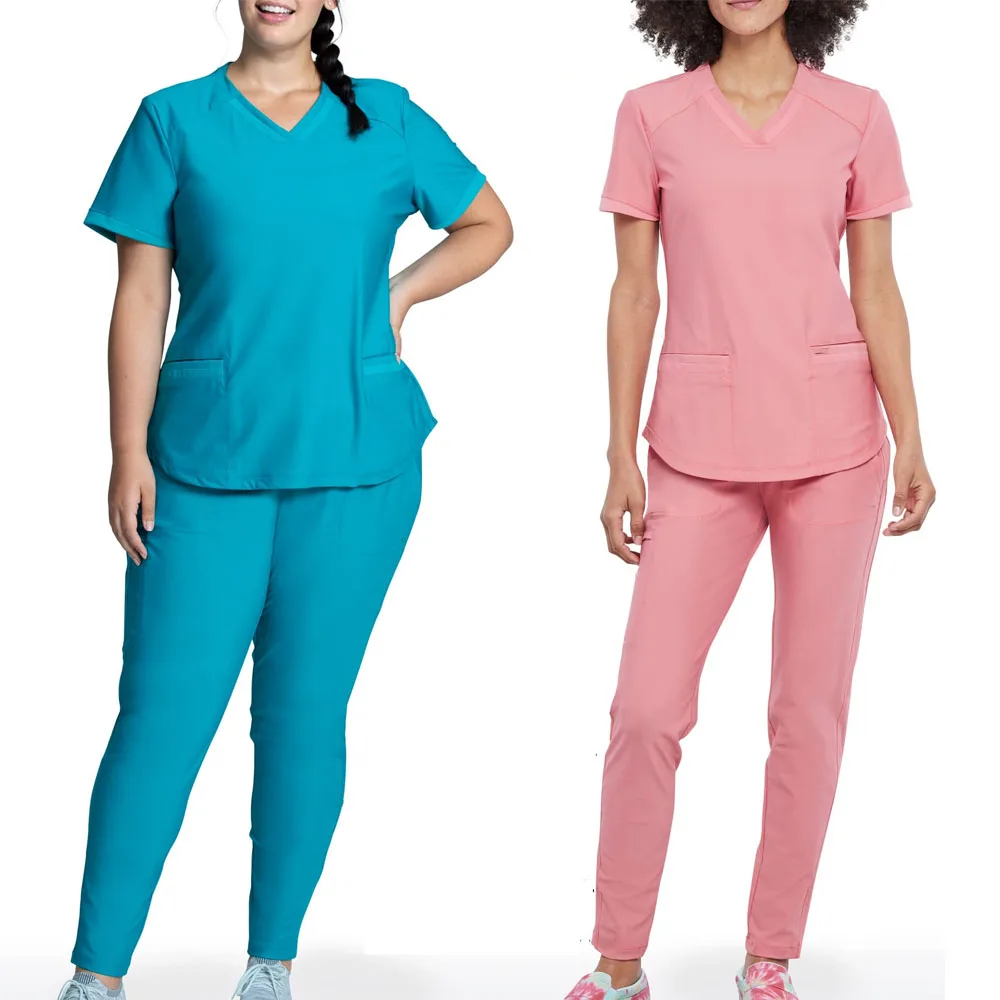 Best quality customize doctors and nurses work out clothing women t shirt nursing uniforms shirt scrubs