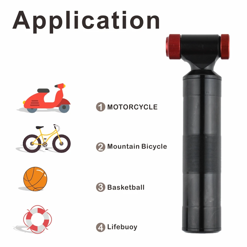 Hot Selling Bike Accessories CO2 Bicycle Pump with Integrated Processing Molding