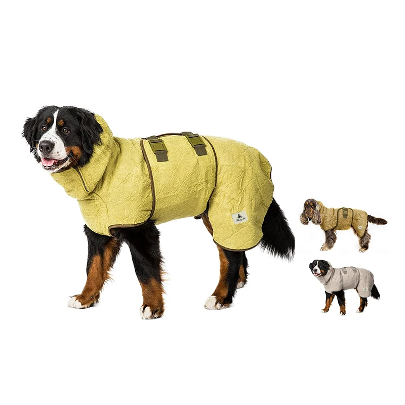 Wholesale Custom Factory Large Washable Luxury  Designer Water Absorbent Pet Dog Bathrobe Cheap Dog Clothes