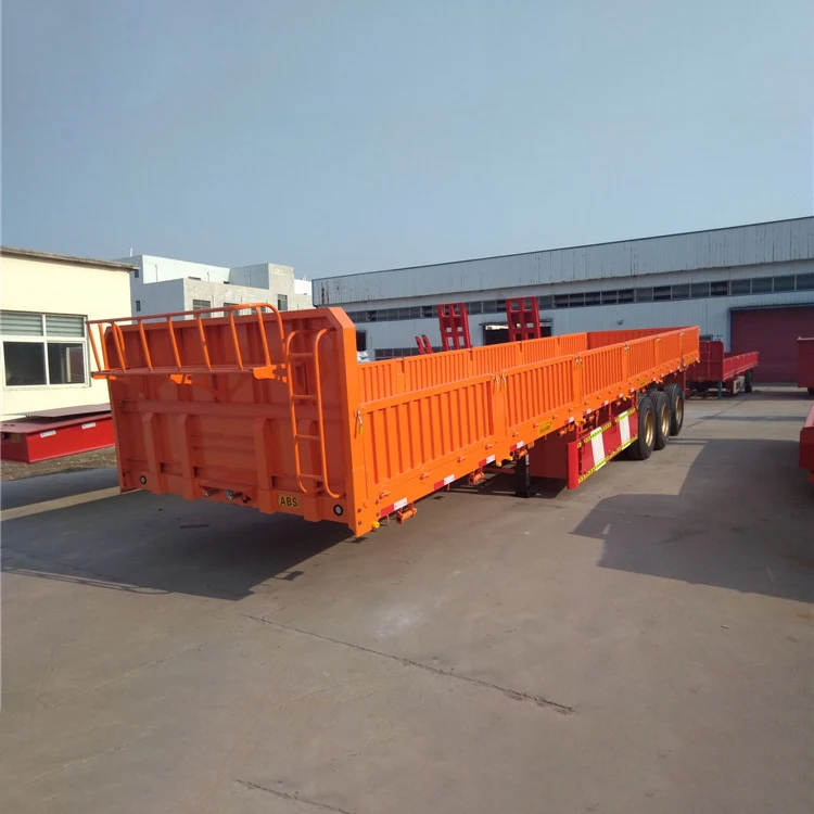 Factory Price 40ft Side Wall Semi Trailer Fence Cargo Semi Truck Trailer Truck Trailers For Sale