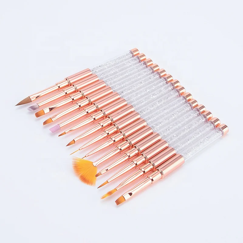 Жидкая Кисть для ногтей с плоской головкой GUYO, кисть для дизайна ногтей, может быть настроена