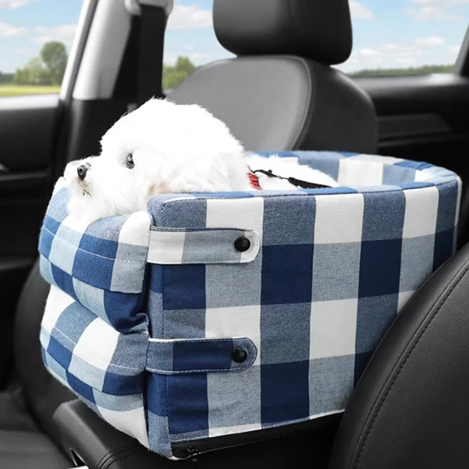 New Design Custom Outdoor Travel Pet Car Seat Dog Booster Removable Washable Dog Car Seat