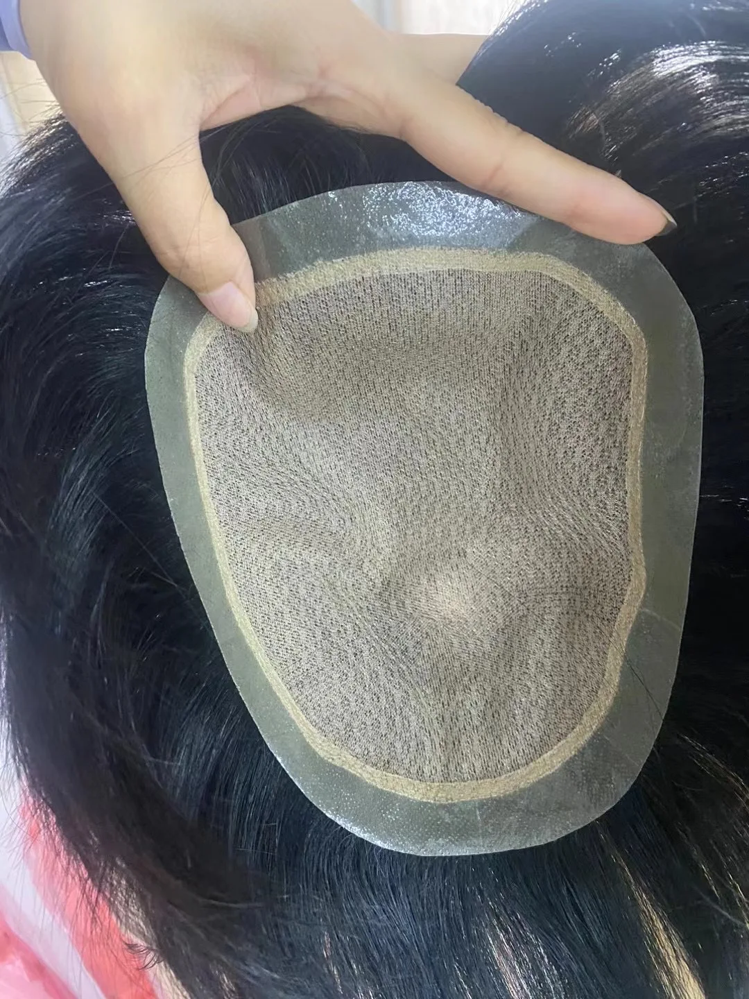 Cheap Natural Natural Silk Base Hair Wig Piece Supplier for Men