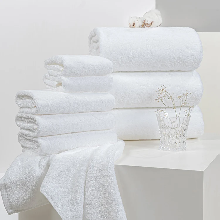 Wholesale Price High-quality Cotton White 5 Star Hotel Towels Bath Towel Hand Towel