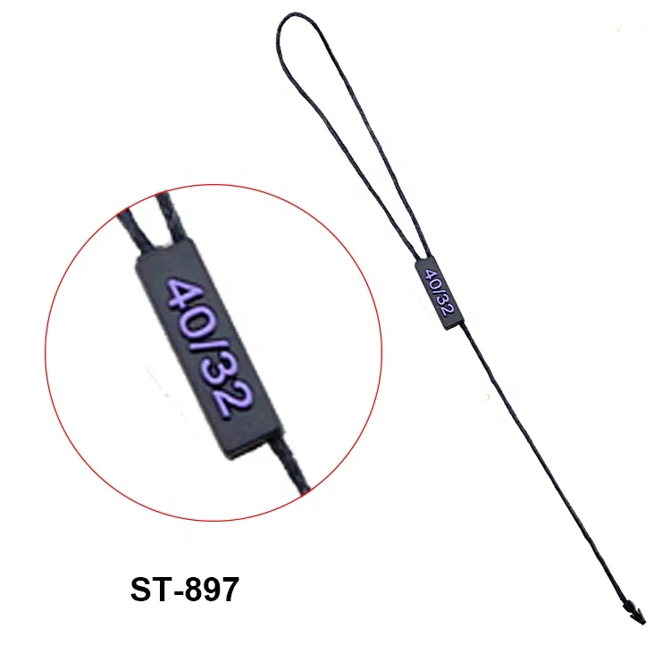 Custom eco-friendly seal tag low price good quality plastic tag with nylon rope