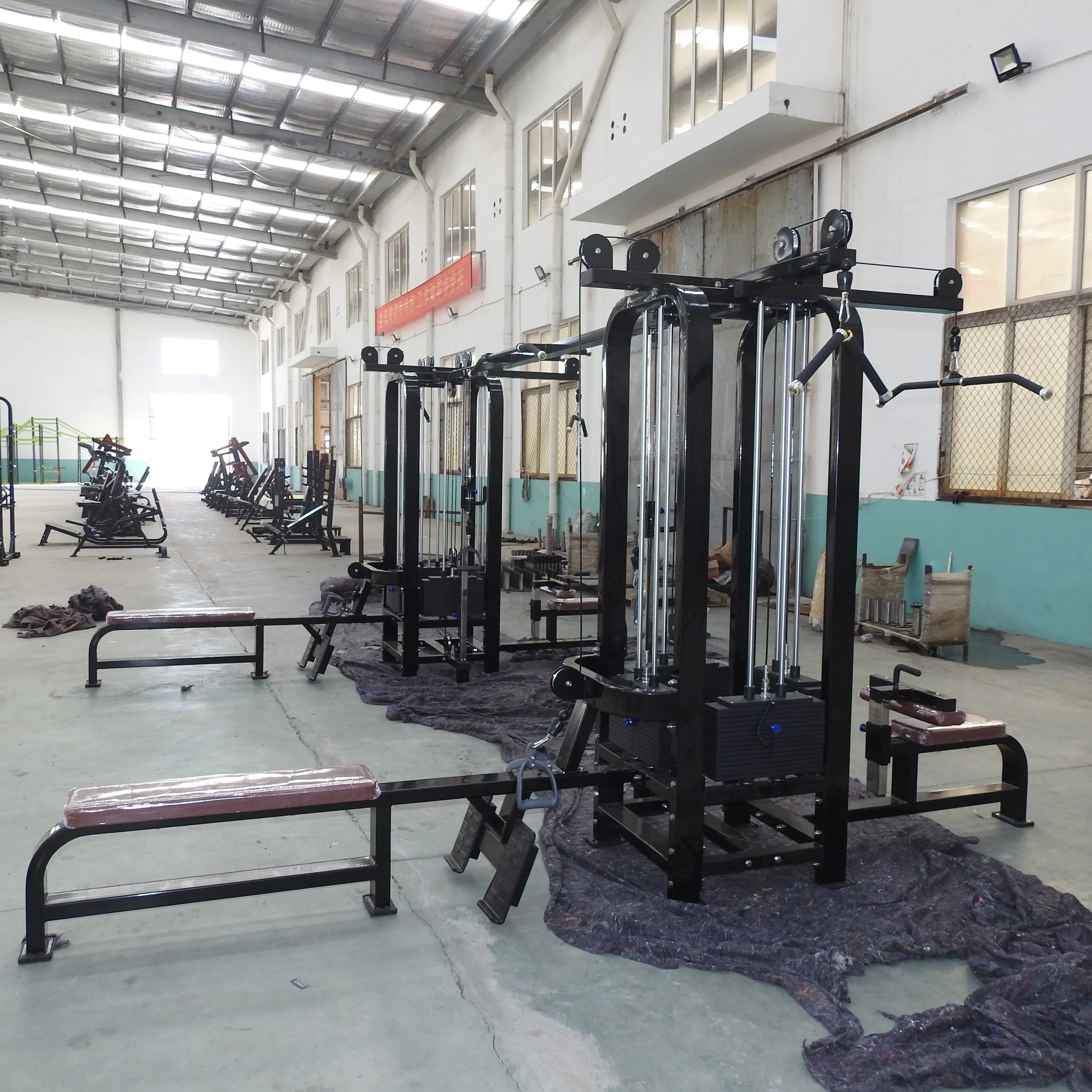 multistation gym fitness equipment 8 station training machine