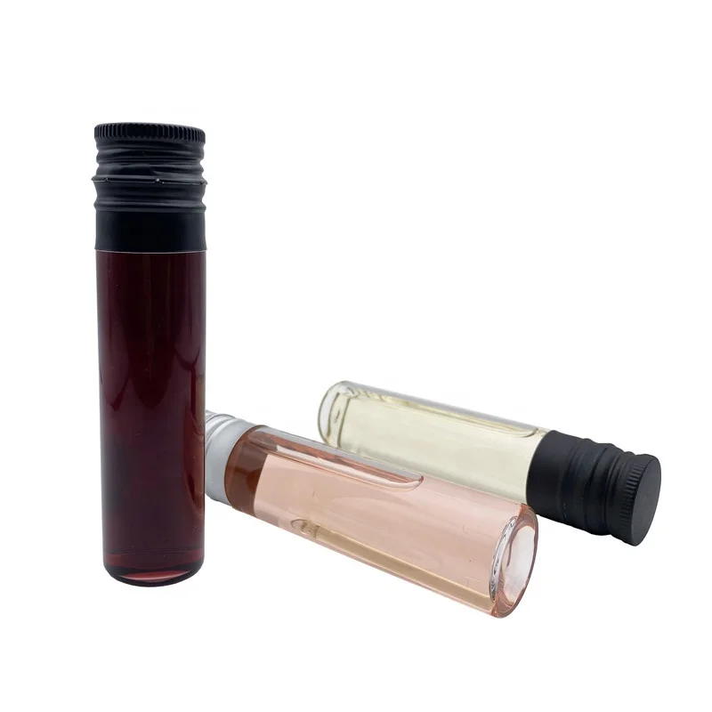 LANJING Empty 30ml 50ml 100ml mini vial packaging bottle glass sample red wine test tube with screw cap