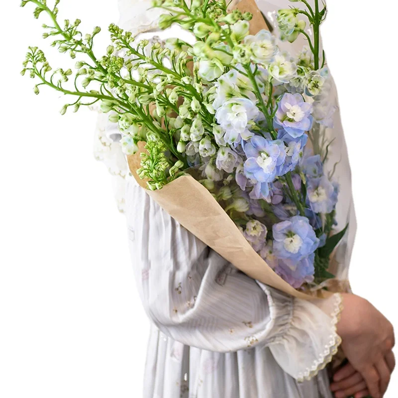 Китайская двухсторонняя новая оберточная бумага для цветов 2021 Цветочная на