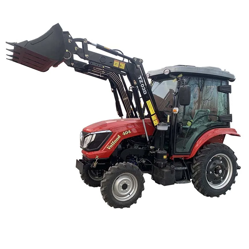 Farm tractor Price 40hp 4wd wheel tractors with front end loader  made in China