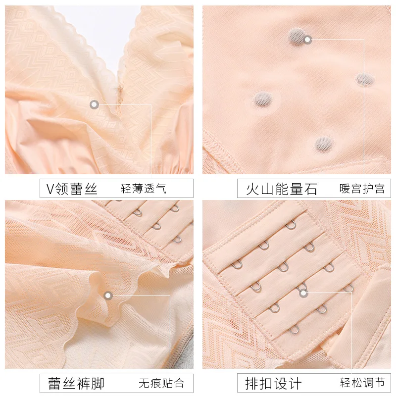 
Europe and US models strong abdomen corset body corset waist hip triangle buckle body shape sexy lingerie 