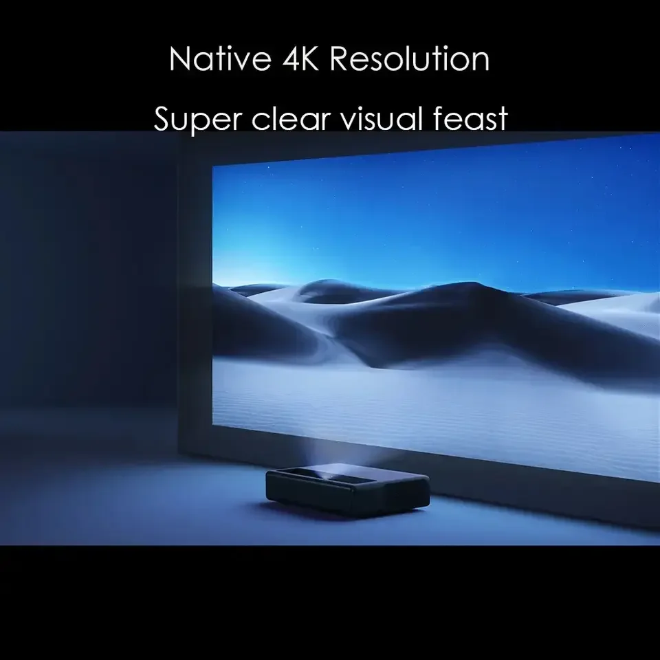 Xiaomi Mi 4K Laser Projector 150 Inches Xiaomi Ultra Short Throw 1600 Ansi Lumen Laser Projector ALPD 3.0 Laser Light