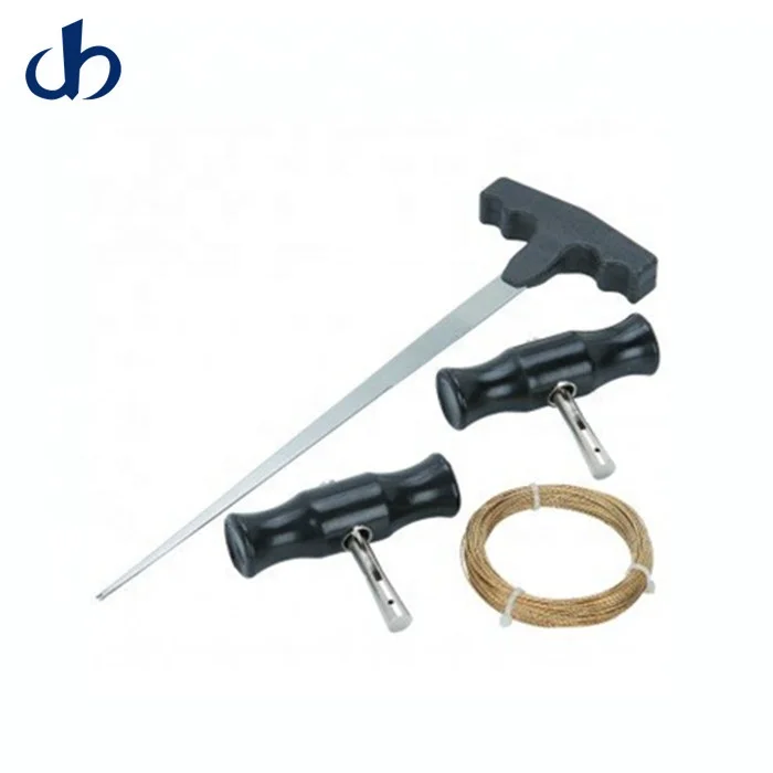 Wire gripping handles for windscreen autoglass repair