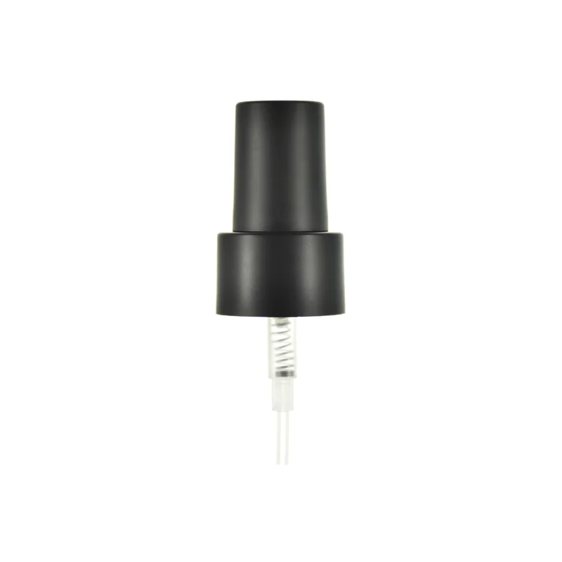 24/410 Matt Black Plastic Fine Mist Sprayer Pump With Matt Cap 0.16cc Perfume Fine Mist Spray Pump For Bottle