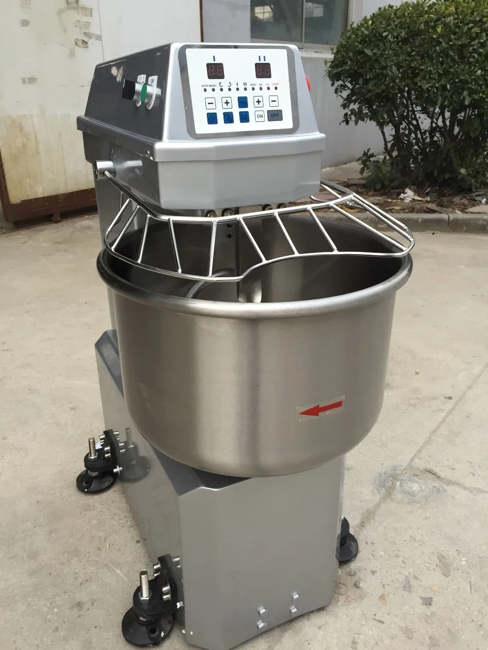 Industrial Commercial Variable Speeds Bread Pizza Toast Spiral Dough Mixer Machine For Factory