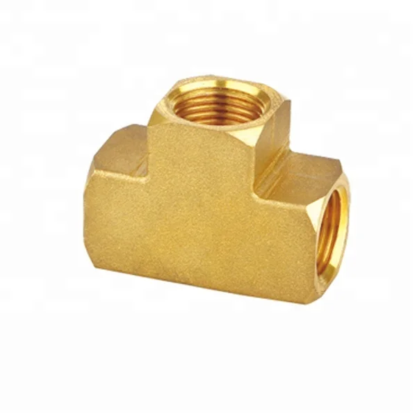 Factory Copper square equal tee 90 degree tee pipe fittings