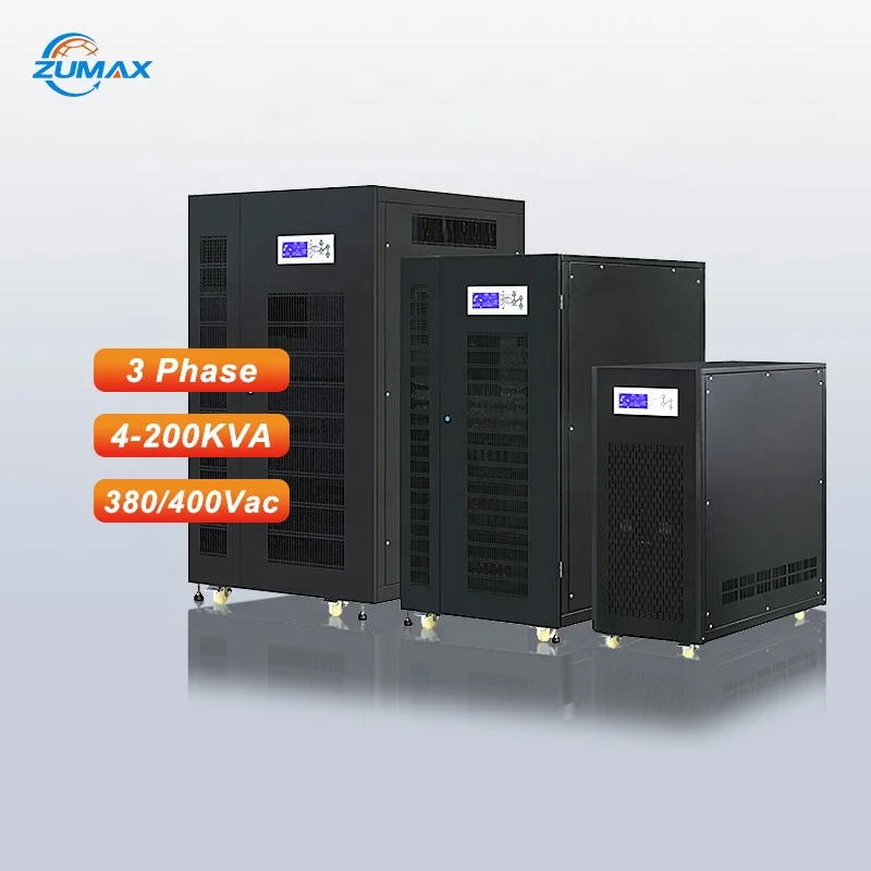 ZUMAX high frequency Pure Sine wave 380Vac 3 Phase Three phase 10KVA Online UPS Uninterrupted Power Supply system