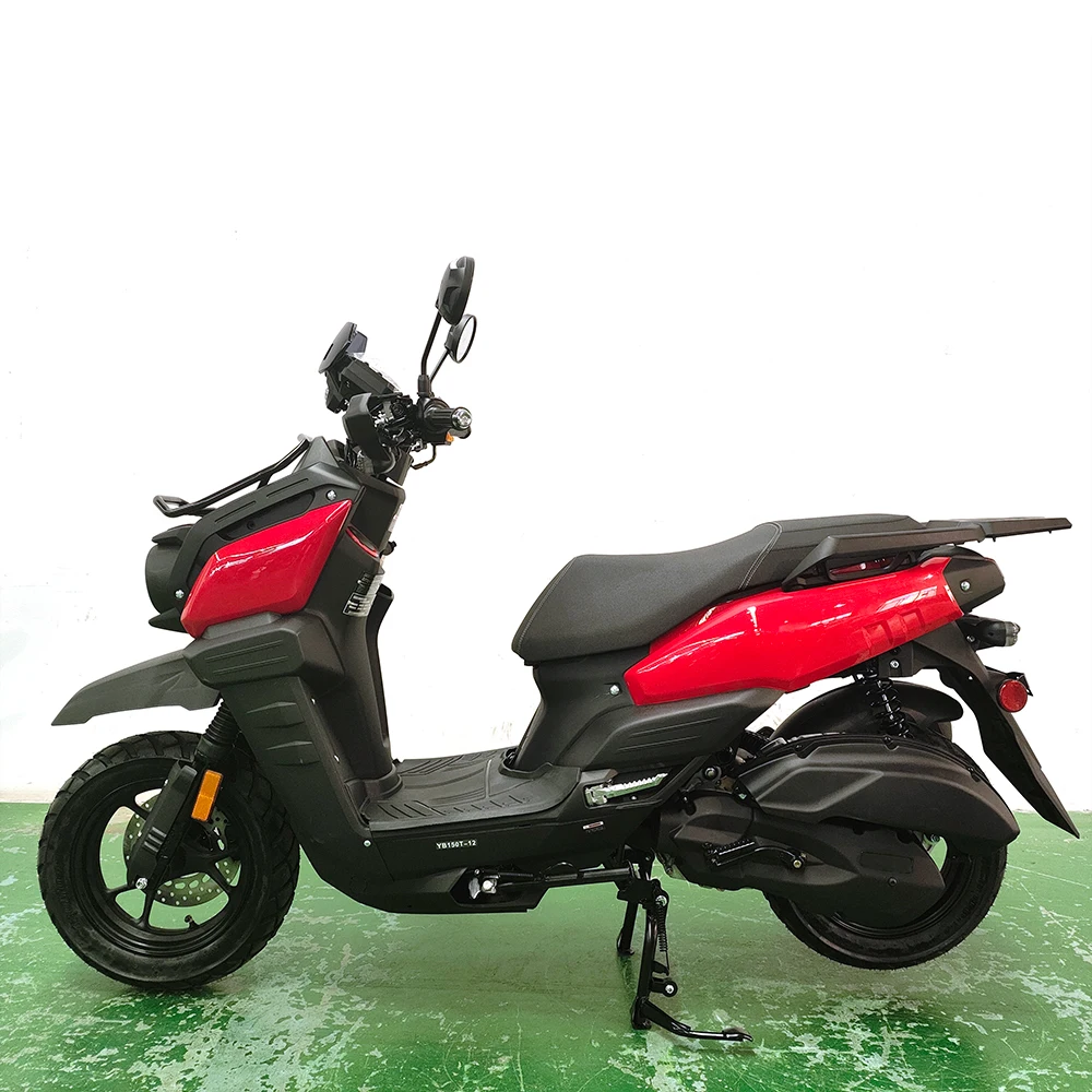 Most popular China factory 150cc gas motor with air cooled max speed 85km/h powerful scooter on road for Adult