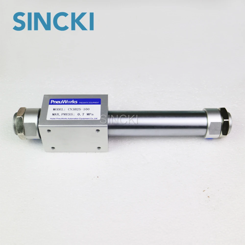 SMC Type CY3B 6 mm Bore Size Pneumatic Double Acting Rodless Cylinder