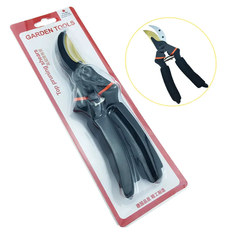 65MN Steel Hand Tool Home Garden Scissors Secateurs Plant Pruning Shears With Sponge Handle