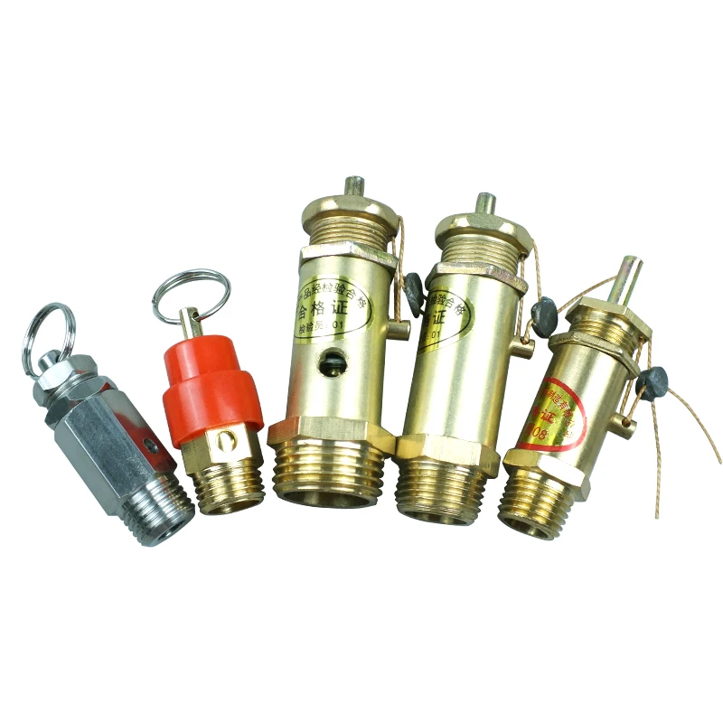 Safety Valve 304 Stainless Steel/Brass Relief-Pneumatic Safety Valve Pneumatic Parts