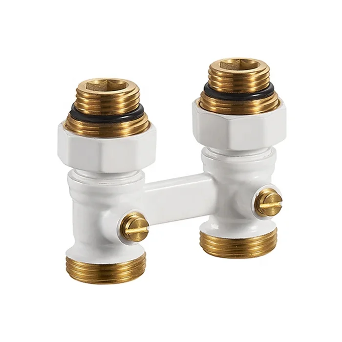 Germany Quality Factory Direct Supply Pex brass Straight  radiator H valve with Bottom 50mm Connection  BJ36001