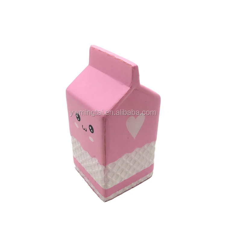 Squishy Milk Box Toys Manufacturer Promotional Cheap High Quality Simulation Squishy Toys  Slow Rising Milk Boxs Toys