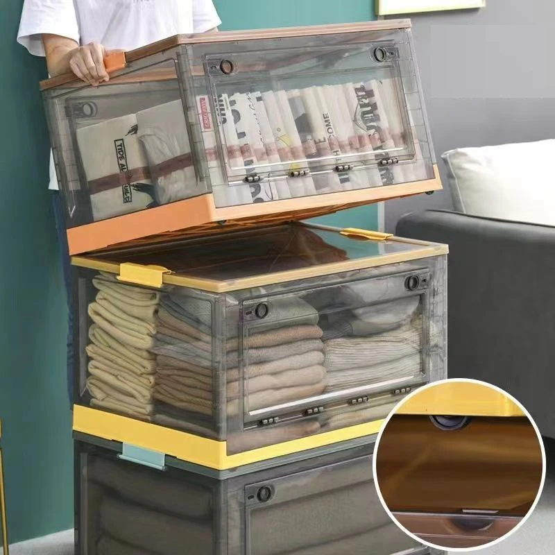 New Design Foldable Car Trunk Organizer Collapsible Storage Box Large Clear Plastic Multifunction Picnic Camping Plastic Bins