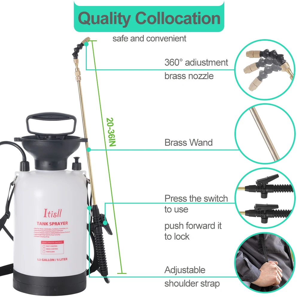 Поставщик водораспылителя под давлением 5 литров