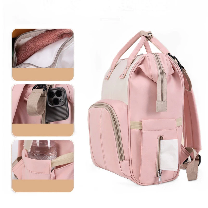 Multi-function Large Capacity Mommy Bag Backpack Baby Breastmilk Thermal Nappy Diaper Organizer Bag for Daily Travel