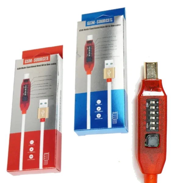 GSM Multi-Functional Boot All in One Cable with 6 Switch Buttons Type C Adapter RJ45 USB Female Cable Download Mode